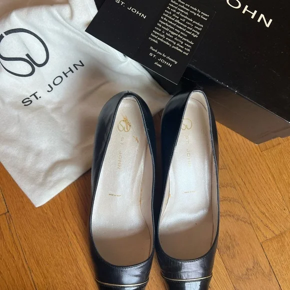 St John Tina black heels size 9.5 - Picture 2 of 8